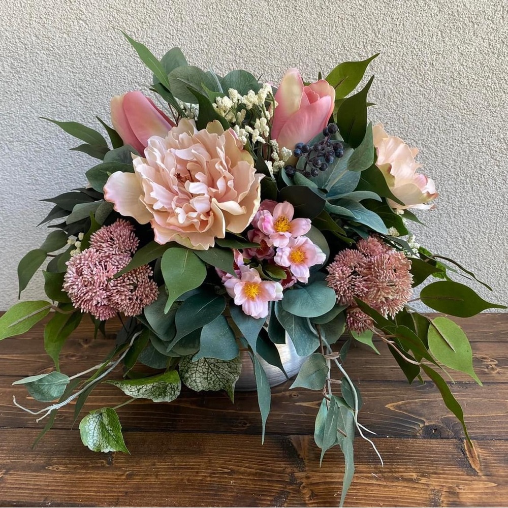 Silk Flower Arrangement- Pink
